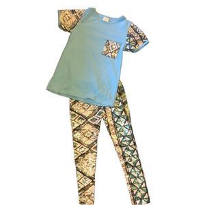 Matching top/pants boutique set size 6